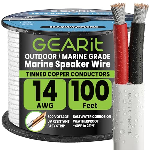 14 Gauge Marine Wire (14 AWG / 100 Feet / 2 Conductor)