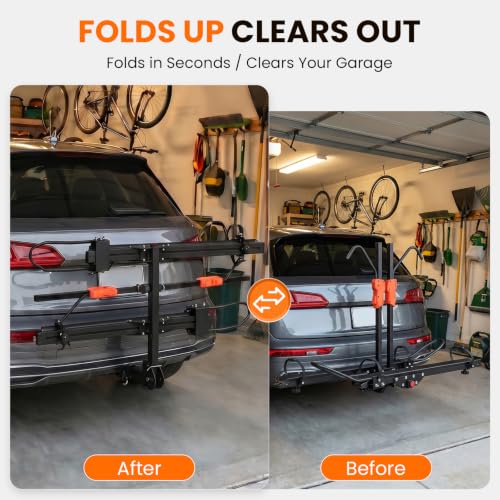 Platform 2 EBike Rack for Car Hitch Bike Rack for SUV RV Trucks Carrier Bicycle Car Racks 2 (ALUMINUM RACK WITH RAMP)