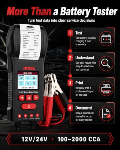 BST600 Automotive Battery Tester & Analyzer with Printer (BST600)