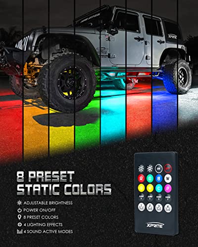 Car Underglow Neon Accent Strip Lights (4PCS Basic No APP)