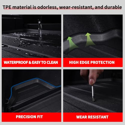 Trunk Mat for 2025 2026 KIA K4 Sedan TPE All Weather Protection Car Cargo Liners Accessories (2025|Kia K4|Trunk Mat)