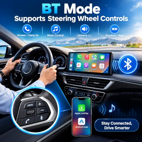 10.25″ CarPlay Screen with Dashcam and Apps
