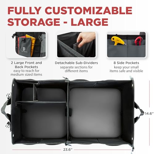 Car Cargo Organizer for SUV (Large / Gray)