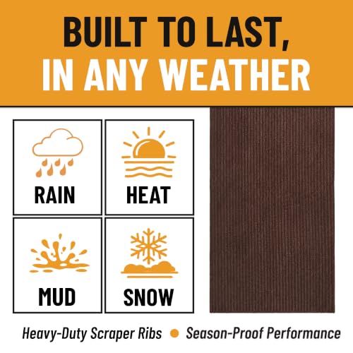 3x42 Hallway Runner Rug (Brown / 2'7" x 42' (Runner))