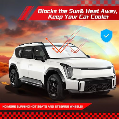 Windshield Sun Shade for Kia EV9 2024 (for Kia EV9 2024-2026 2027)