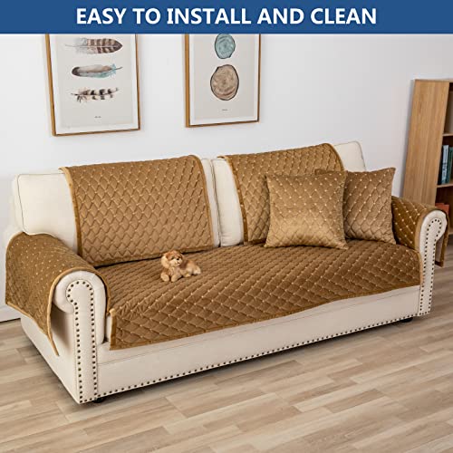 Couch Cover Sectional Couch Covers (36''x70''/Rectangular / Coffee)