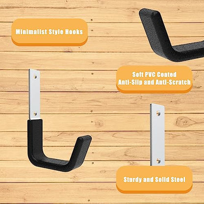 Heavy Duty Garage Utility Hooks (8 Small)