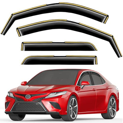 in Channel Window Visors Rain Guards for Toyota Camry 2018 (Fit for 2018-2024 Toyota Camry)