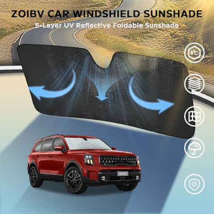 Car Windshield Sun Shade for Kia Telluride 2020 (for Kia Telluride 2020-2026)