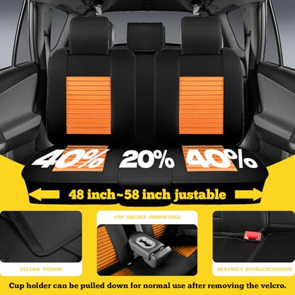 Car Seat Covers (Brown-Black / Front)