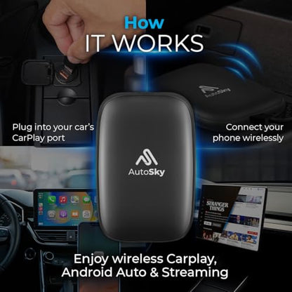 AI Box Lite Wireless CarPlay & Android Auto Adapter (Small)