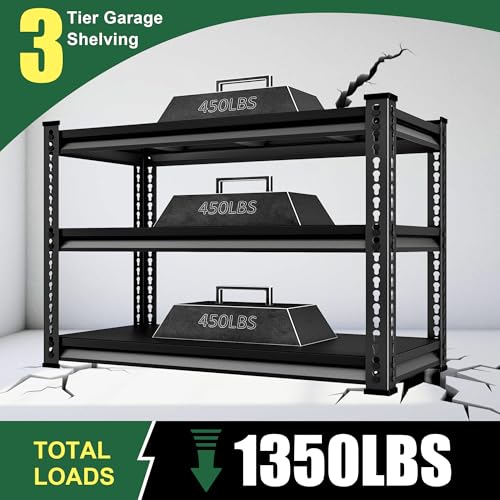 40" W Garage Shelving Heavy Duty (40"W x 16"D x 36"H)