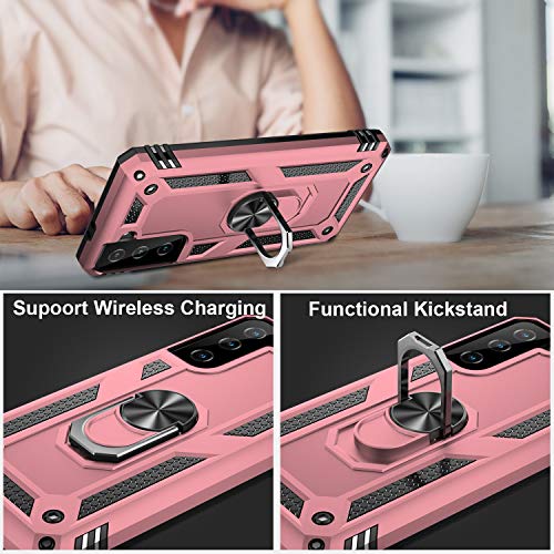 for Galaxy S21 Case (Galaxy S21 (Small 6.2") / Rose Gold)