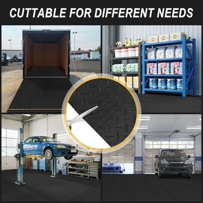 7.5x20 FT Garage Floor Mat (Black / 7.5x20 FT)