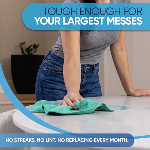 Bulk 16" x 16" All Purpose Microfiber Towels Wholesale (Green-200 Qty / 200 Pack)