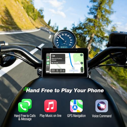 7 Inch Waterproof Motorcycle CarPlay Display