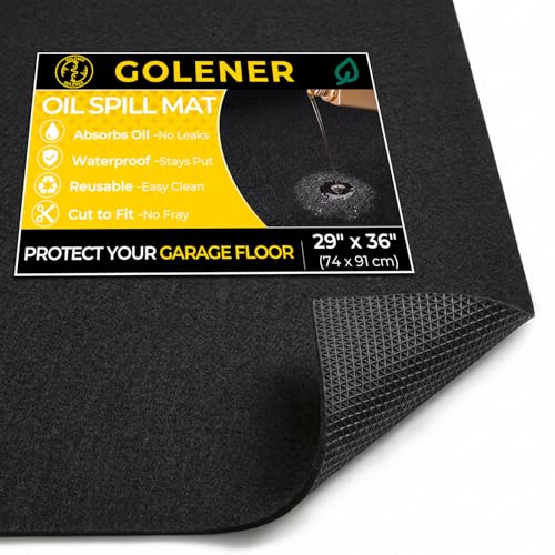 Oil Spill Mat (2'5" x 3' (Rectangular) / Black)