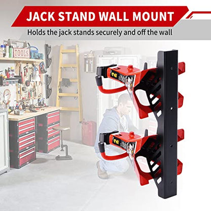 Jack Stand Wall Mount Organizer (Mounts fit 2&3 Ton)