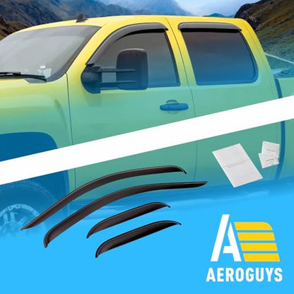 Extra Durable Window Deflectors Tape (For Chevy Silverado 07-13 Extended Cab)