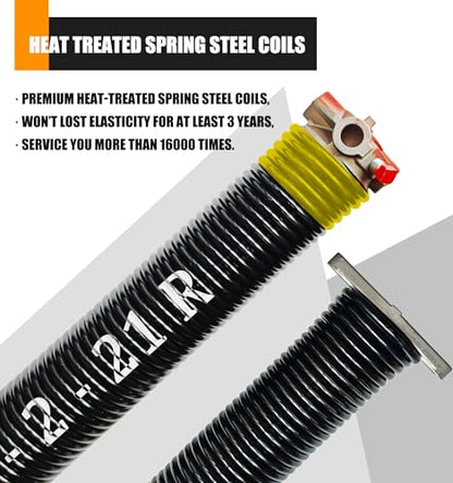 Garage Door Torsion Spring Set (.207x2x21")