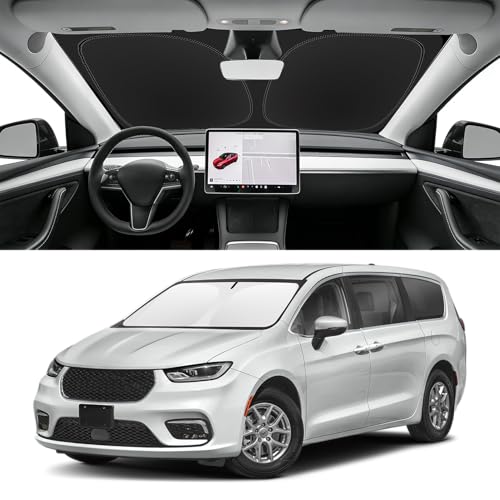 Custom Fit Windshield Sun Shade for Chrysler Pacifica 2017 (for 2017-2026 Chrysler Pacifica)