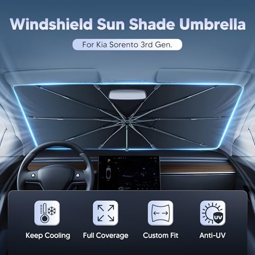Windshield Sun Shade Umbrella for 2016 (Kia Sorento 2016-2020)