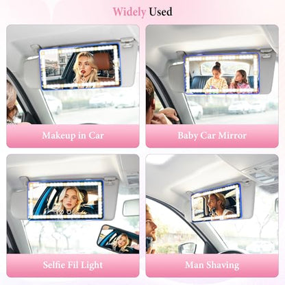 Car Sun Visor Vanity Mirror (Blue / 1PCS)