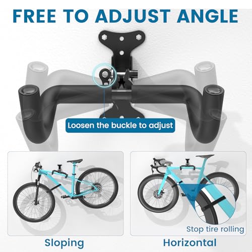Bike Wall Mount (2 pack / Double hook quick release)