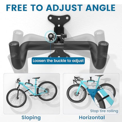 Bike Wall Mount (2 pack / Double hook quick release)