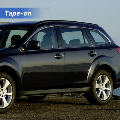 Window Visors Rain Guards for 2010 2011 2012 2013 2014 Subaru Outback (2010-2014 Subaru Outback)