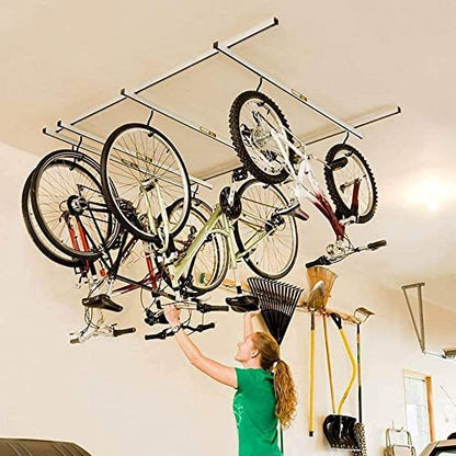 Glide Bike Storage Ceiling Rack Grey (Storage Ceiling Rack)