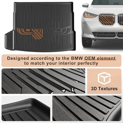 Trunk Mat All Weather Liner for 2025 2026 BMW X3 Accessories (X3 | 2025+)