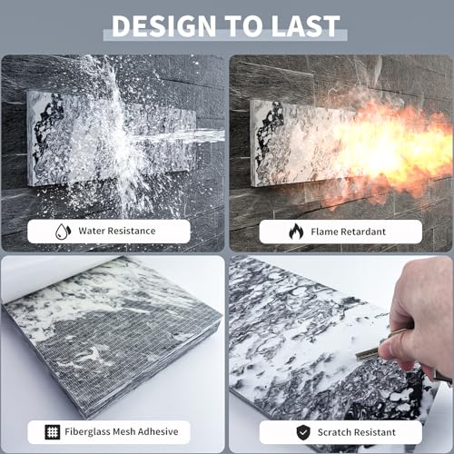 GWP02S Marble Grain Garage Wall Protector Car Door Protectors (2-Pack Marble Grain)