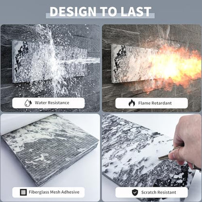 GWP02S Marble Grain Garage Wall Protector Car Door Protectors (2-Pack Marble Grain)