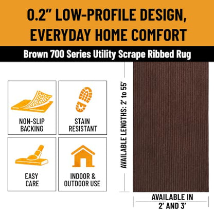 2x3 Indoor Outdoor Door Mat (Brown / 2' x 3' (Mat))
