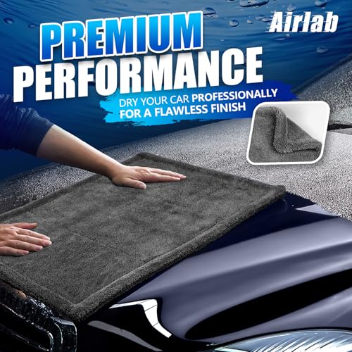 Microfiber Towel Car Drying Detailing Wash Cloth Car Care (Dark Grey)