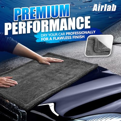 Microfiber Towel Car Drying Detailing Wash Cloth Car Care (Dark Grey)