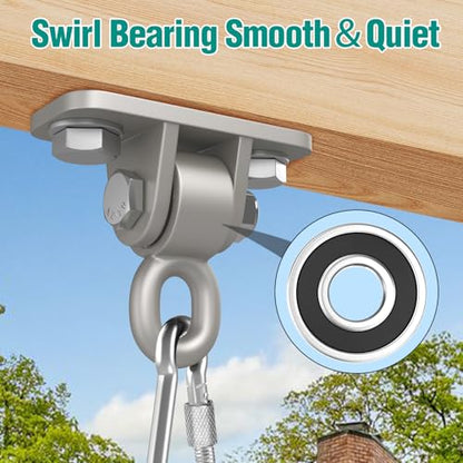 Heavy Duty Swing Hangers with Bearing (Sliver / 8 Packs)