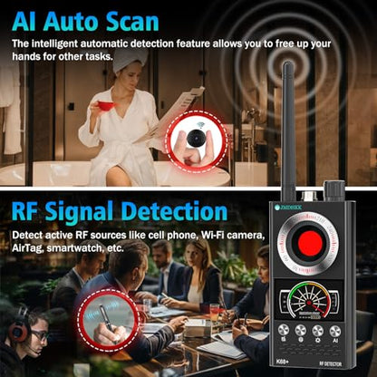 Hidden Camera Detector & Bug Detector (Black)