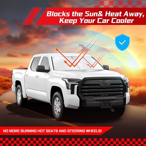 Windshield Sun Shade for Toyota Tundra 2022 (for Toyota Tundra 2022-2026 2027)
