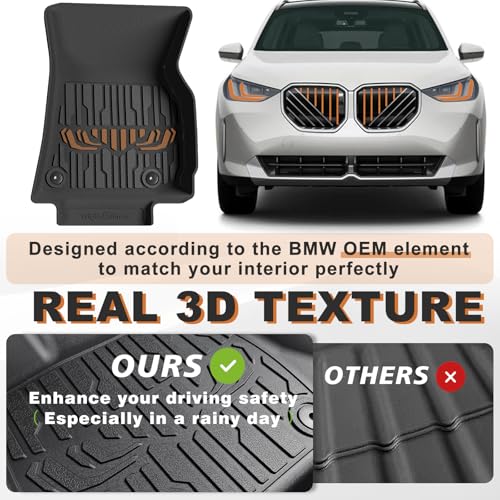 Floor Mats & Trunk Mat for 2025 2026 BMW X3 Accessories (X3 | 2025+)