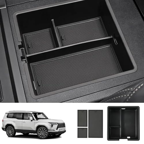 Armrest Center Console Storage Box for Toyota Land Cruiser Prado J120 2004 (GX470 2004-2009)