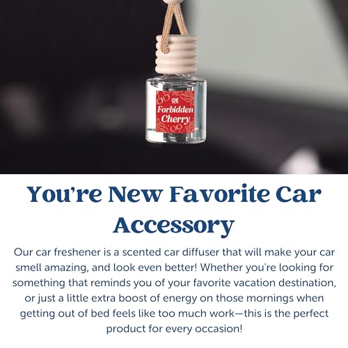 CANDECraftCo 2 Pack Hanging Car Air Freshener Diffuser for Essential Oils