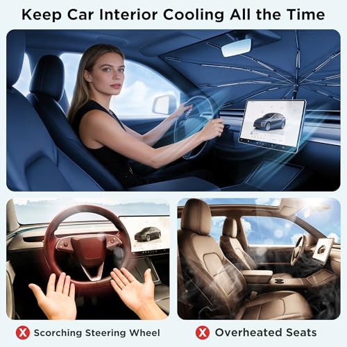2026 Upgraded Windshield Sun Shade Umbrella [7 (S-56x35IN)