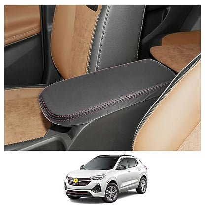 2024 2025 Trax Center Console Cover for 2024 2025 Chevy Trax Armrest Cover Middle Console Pad 2024 2025 Trax Accessories (Red Stitching)