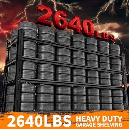 Storage Shelves Heavy Duty 2 PCS (4 Tier 60"W x 24"D x 60"H)