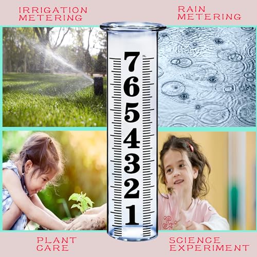 7 Inch Plastic Rain Gauge Replacement Tube (2pcs plastic rain gauge repalcement tube)