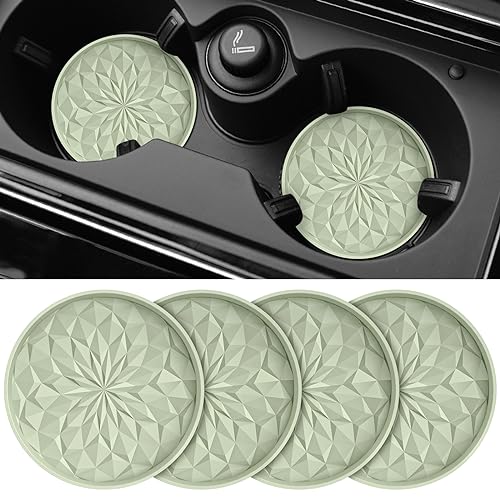 Car Coasters for Cup Holders [4 Pack] (4pack-desert Sage)