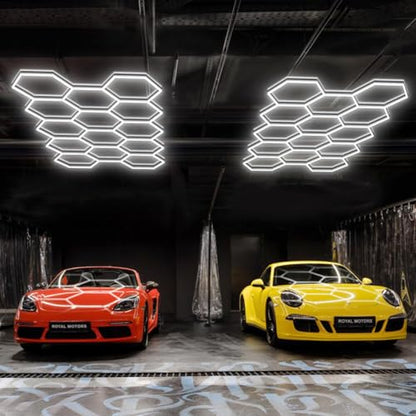 Hexagon Garage Lights (14-Girds / Non-Dimmable)
