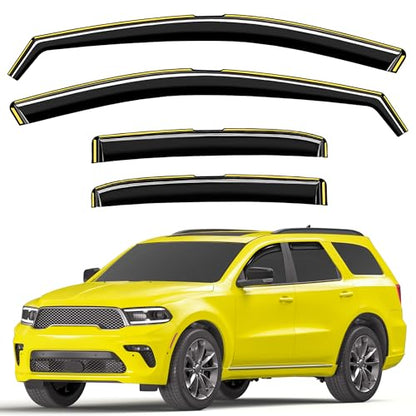 in Channel Window Visors Rain Guards for 2011 (Fit for 2011-2026 Dodge Durango)